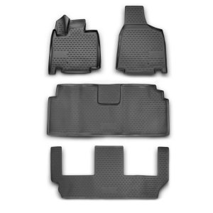 Dodge Grand Caravan Floor Mats - Omac - Rubber TPE - Black - '08-'20